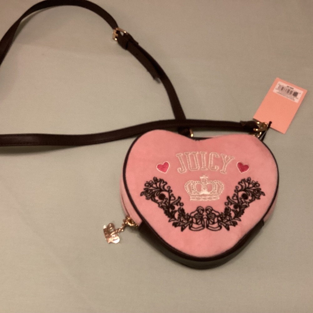 Juicy Couture velvet heart crossbody bag NEW